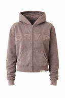 Cropped Zip Up Hoodie